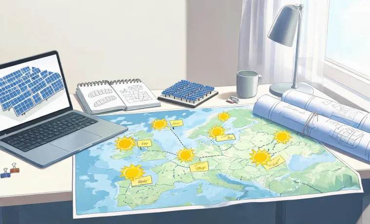 Solar project support and regional planning map